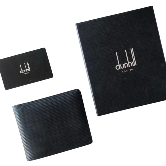 Dunhill Accessories Dunhill Carbon Fiber Bifold Wallet Nwt Poshmark